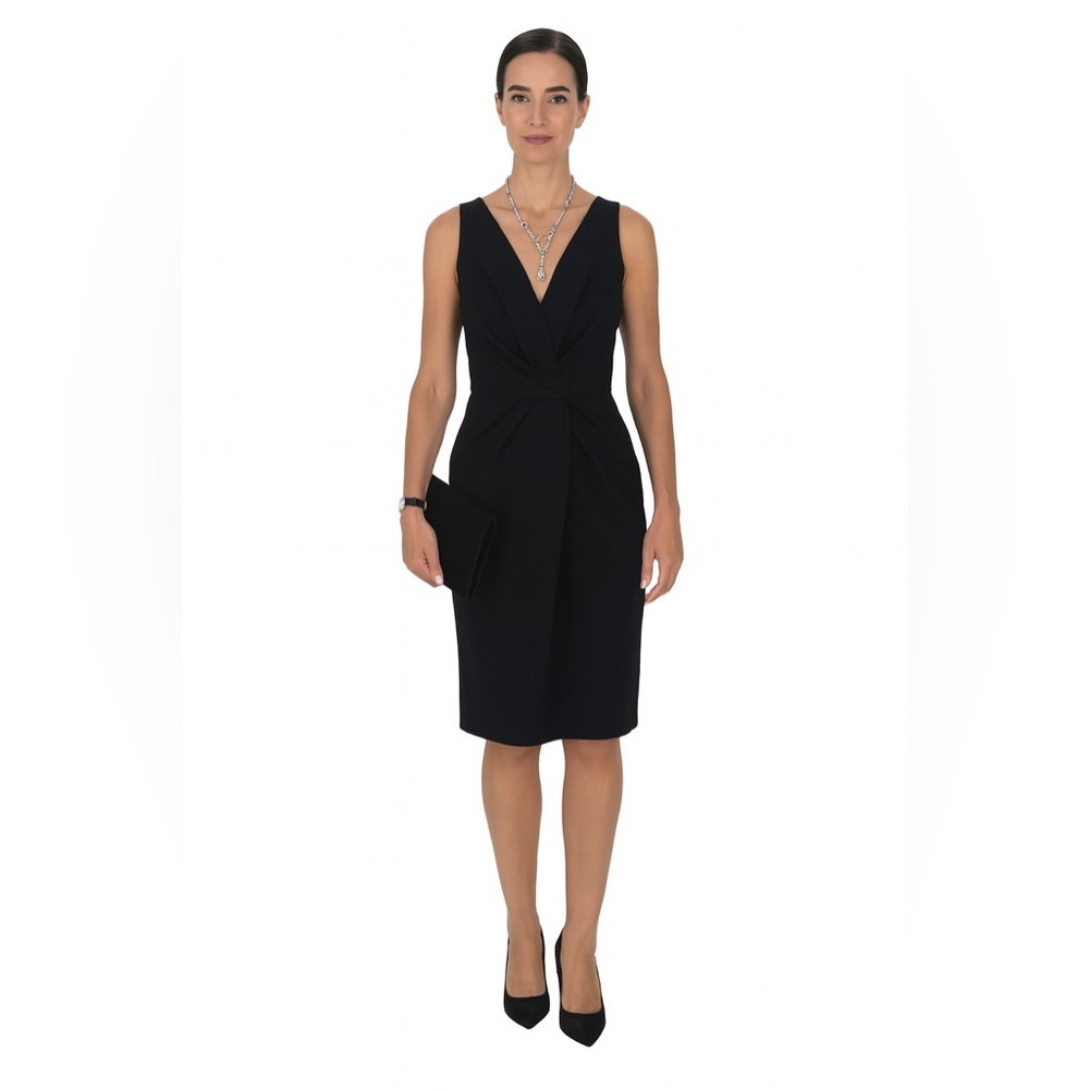 Didier‎ Ludot Black V Front Cocktail Dress Sz. 8